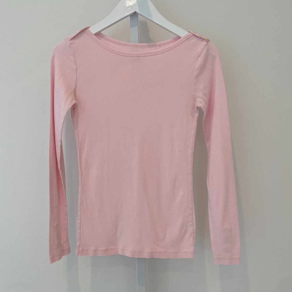 GAP PINK LONG SLEEVE TSHIRT SIZE X-SMALL